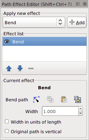 Path Effect Editor dialog.