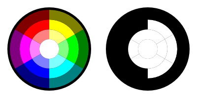 Black and White example.