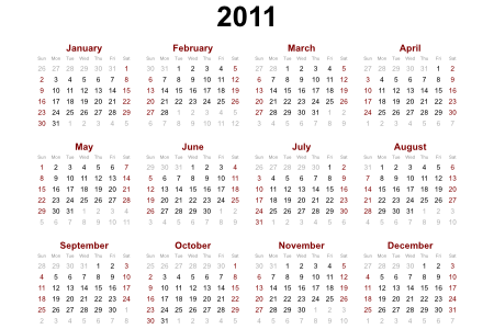 Calendar example.